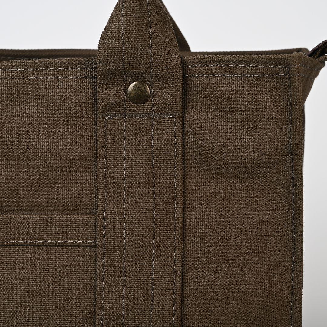 [COLOR日和]8号/11号×倉敷帆布×8番糸 スクエアトートバッグ特大