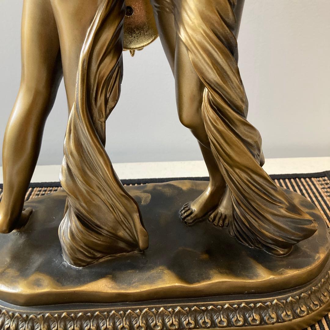 CITIZEN（シチズン）振り子置き時計二人の女神様アンティーク昭和レトロ