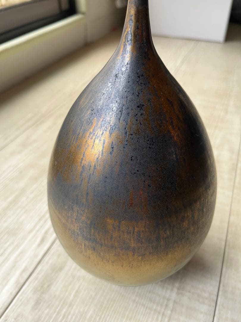 希少 和田山真央 作家 陶芸 Lサイズ 花瓶 一輪挿し