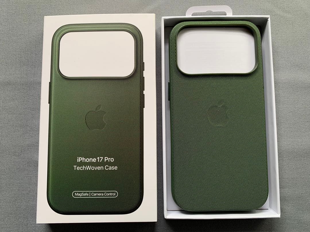 Apple純正iPhone 17Pro テックウーブンケース未開封グリーン