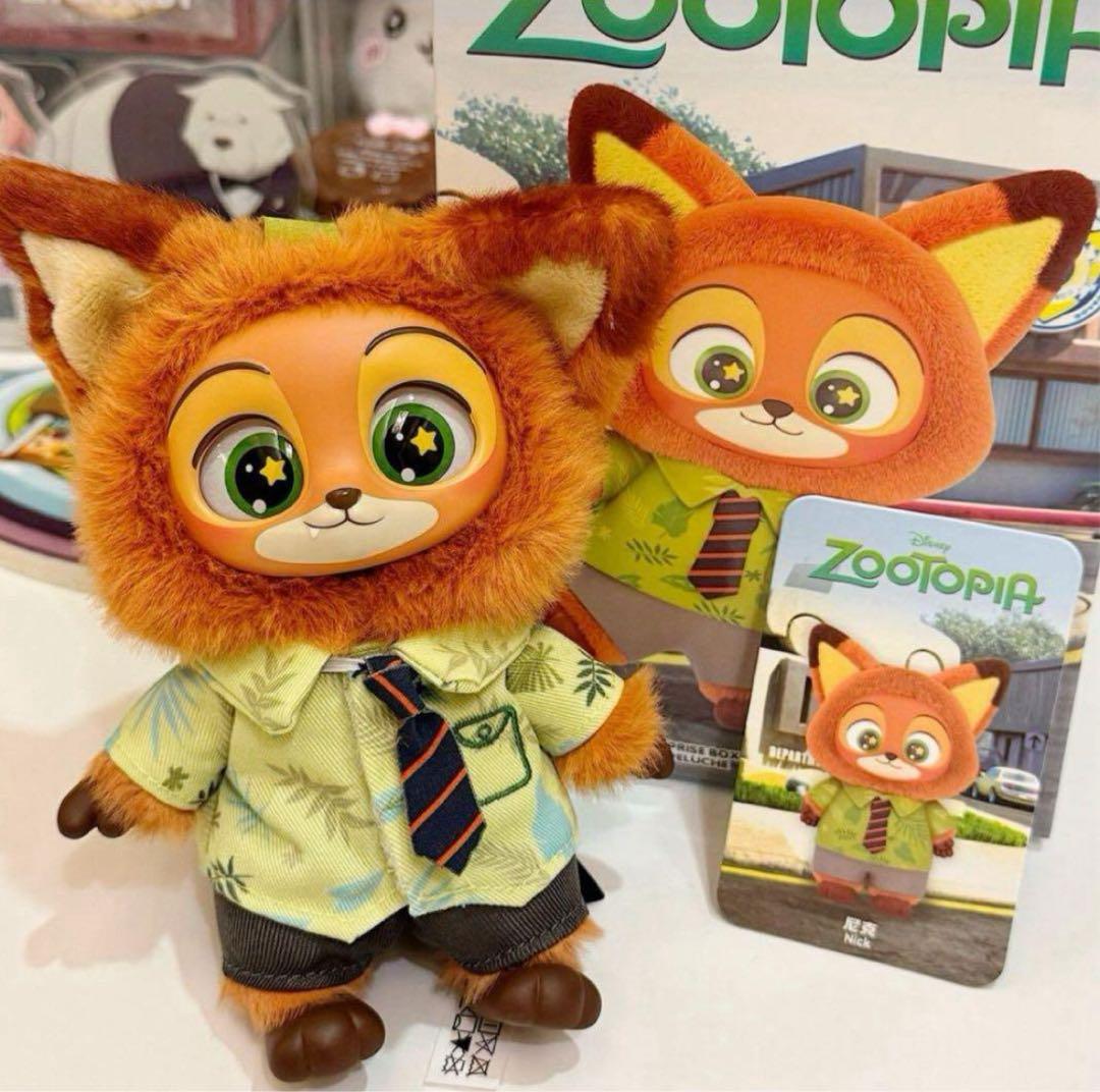 【袋未開封】miniso ディズニー ズートピア ニック＆警官ニック 2体セット
