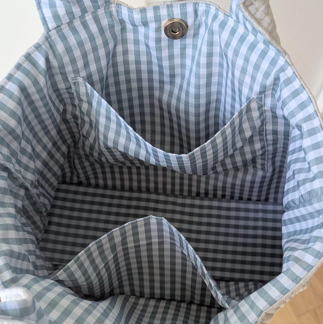 ユミ ヌビバッグ フリルハンドル ヌビトートバッグ A4サイズ