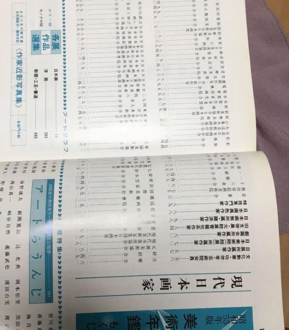 0734 美術年鑑 1980年 昭和55年  ART ANNUAL  美術年鑑社