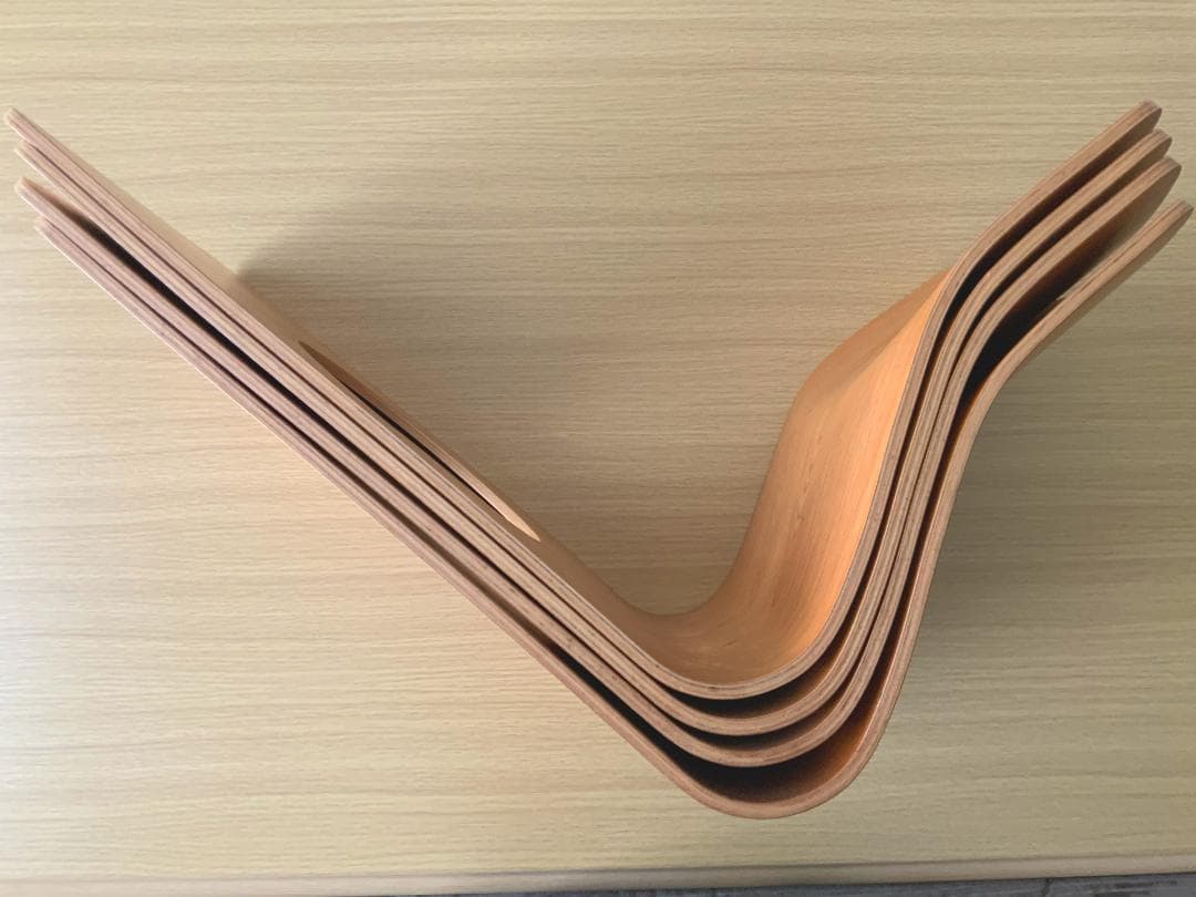 【天童木工 座椅子 4脚セット】旧漢字ロゴ tendo 和モダン 昭和レトロ