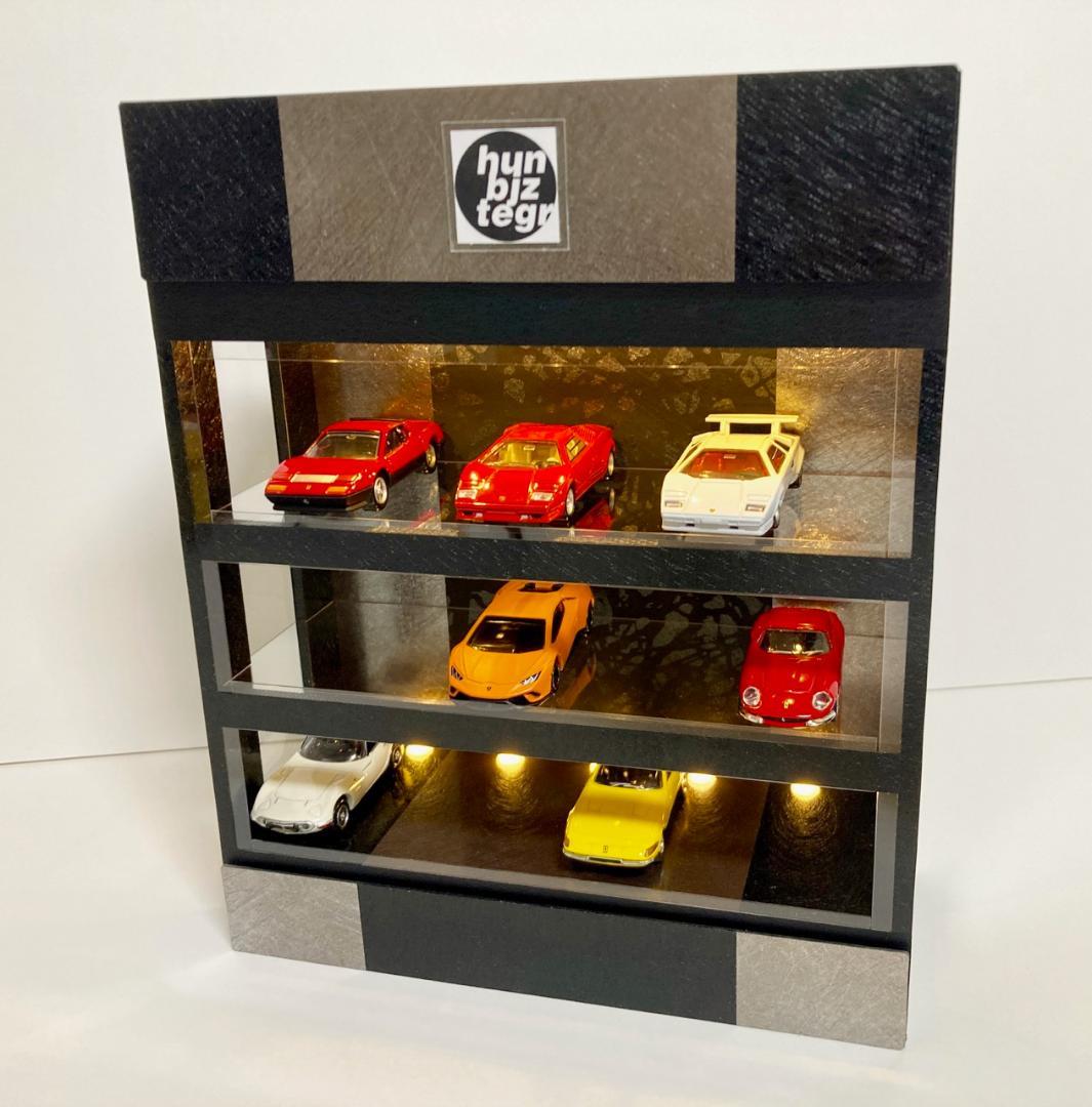 1/64展示仕様・BK&BS・3層式ディスプレーBOX/LED照明・ネオジオラマ