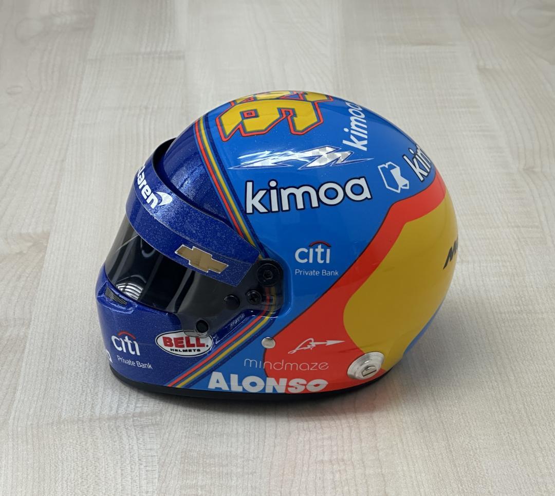 Bell 1/2 ミニ ヘルメット マクラーレン インディー 500 アロンソ