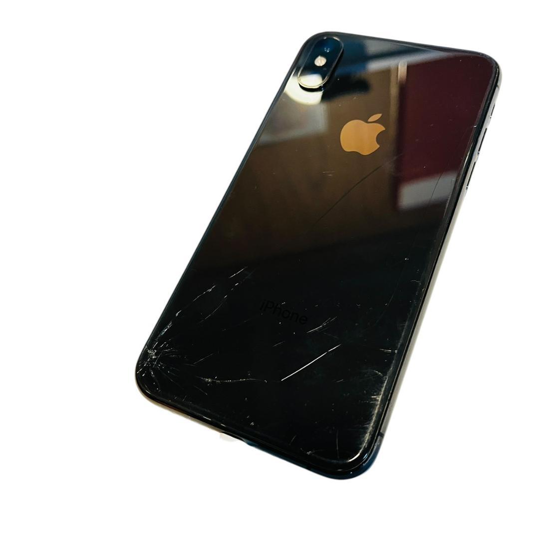 Apple iPhone Xs 64GB スペースグレイ SIMフリー　背面割れ