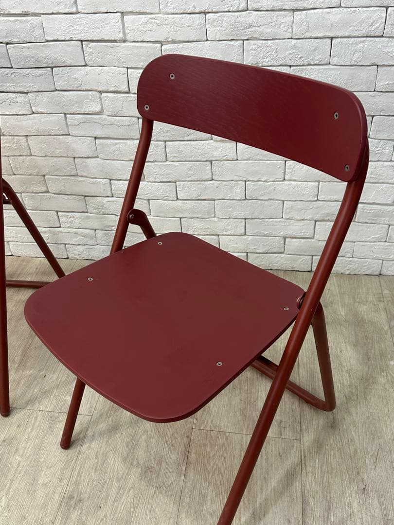 ⭐️全国送料無料】無印良品　MUJI パイプ　椅子　折りたたみ　チェア　2脚セット