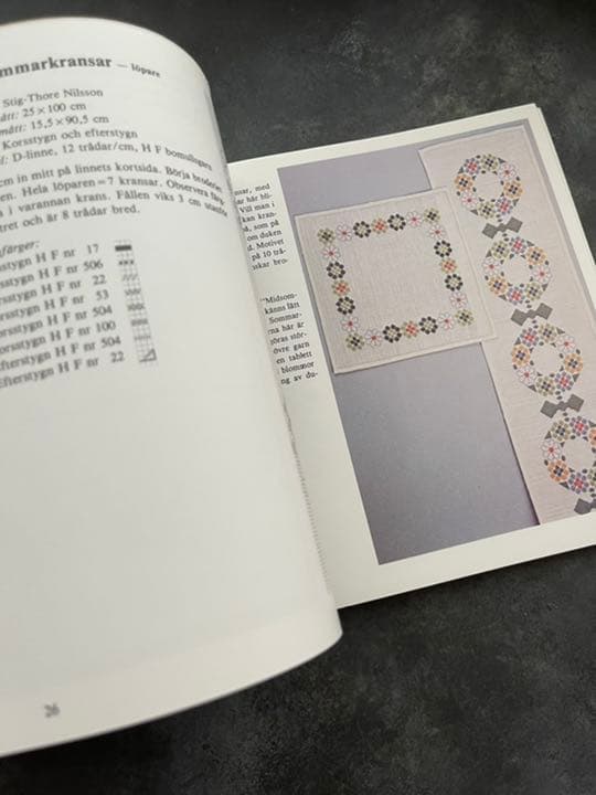 Korsstygns boken  北欧刺繍　古書
