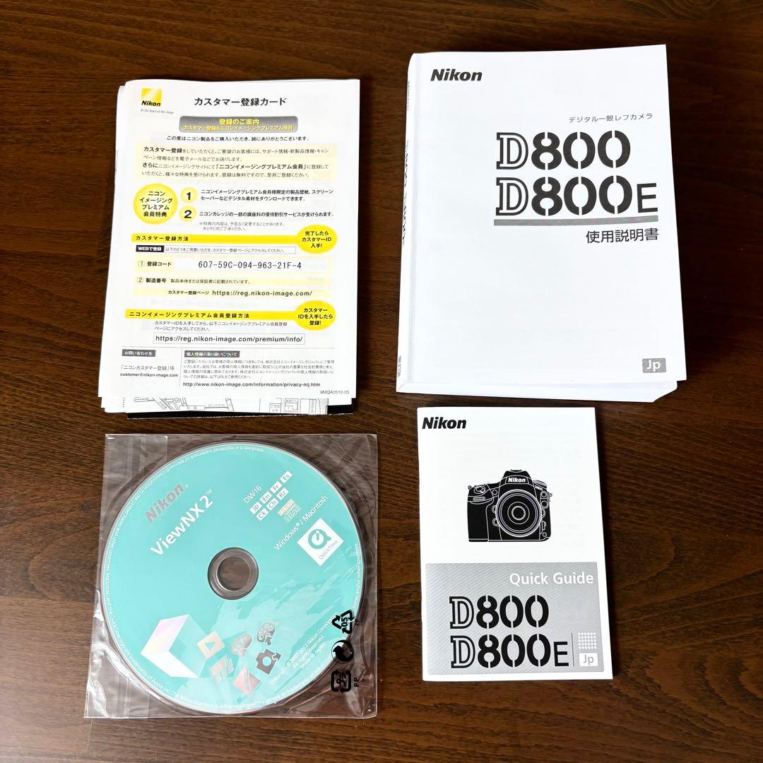 Nikon D800E デジタル一眼レフカメラ　動作確認済み　ショット数3807