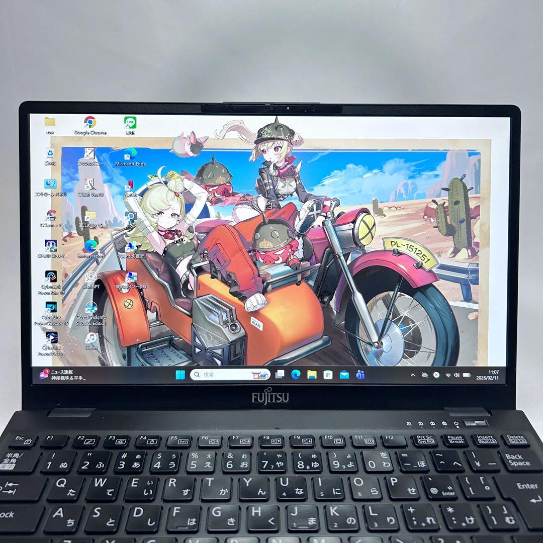 美品【オフィス×バッテリー超良好】第11世代i5｜ライフブック｜SSD｜2021