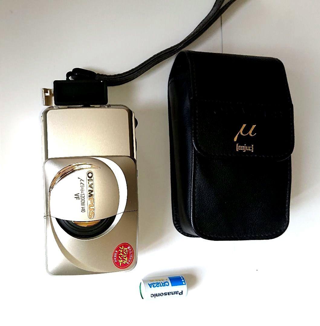 OLYMPUS μ[mju:] ZOOM 140 VF ゴールドフィルムカメラ