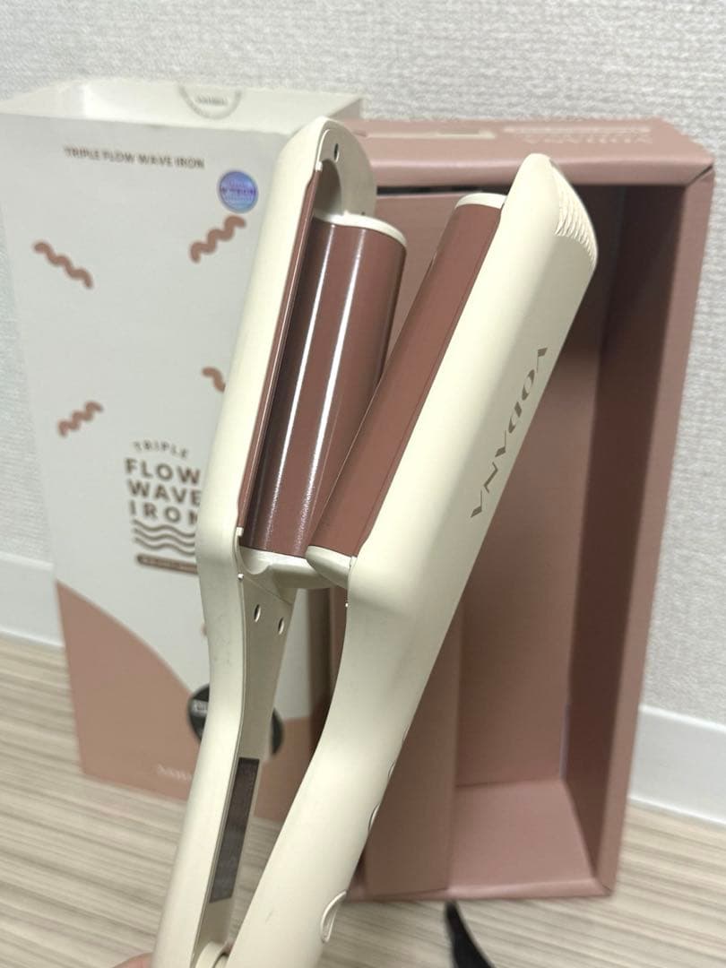 vodana 波巻きトリプルウエーブアイロン　コテ 32mm