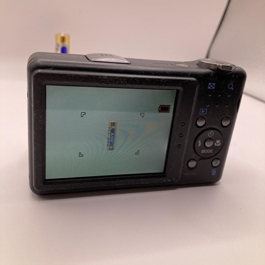 【動作品】PENTAX Optio RZ10 デジカメ ブラック 黒 コンデジ