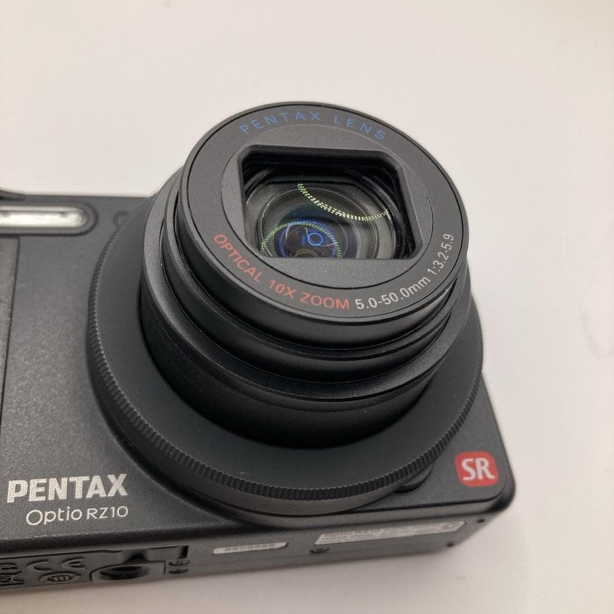 【動作品】PENTAX Optio RZ10 デジカメ ブラック 黒 コンデジ