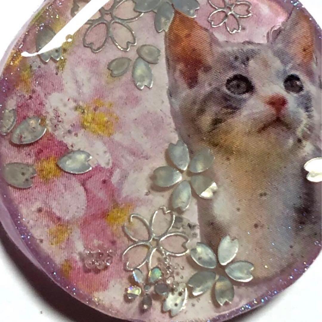 レジンヘアゴム　NO.284♡おすまし猫ちゃん