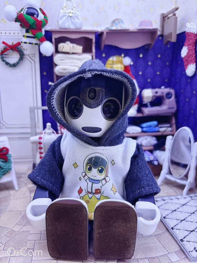 ☆【シロン】　ロボホンパーカー（ぱき宇宙&ぱきリス&オリジナル宇宙）☆