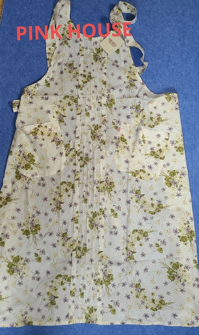 PINK HOUSE ピンクハウス　花柄エプロン