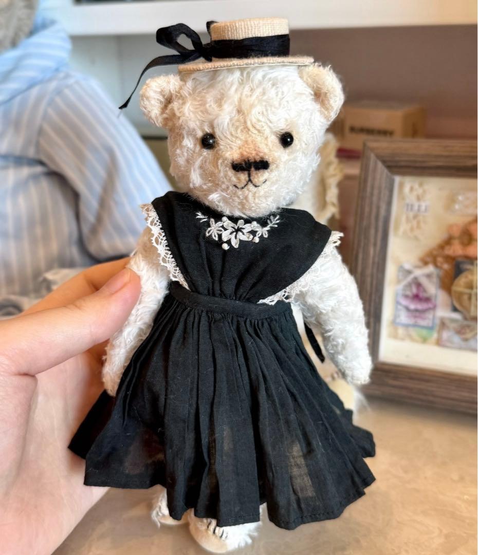 優雅なアフターヌーンティー白熊 テディベア アーティストベア 海外作家様