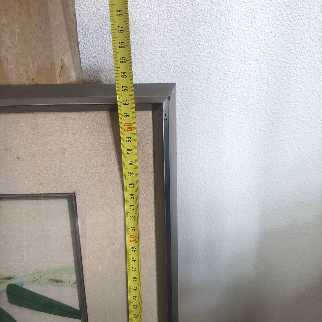 【真作】高見朝蒼「百合」日本画 〇川端校修 北海道出身 眞筆証明書付き　横山美術