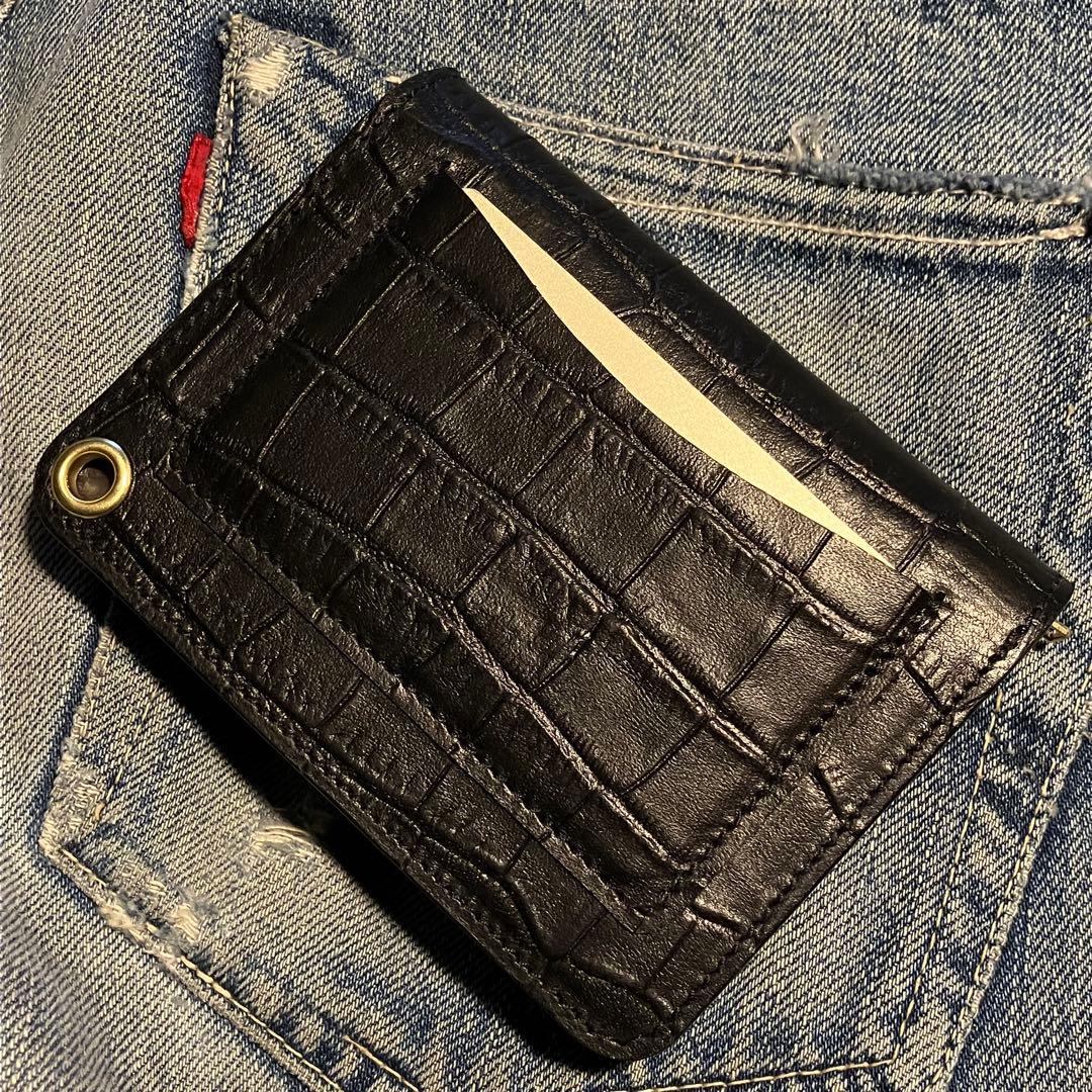 お札が折れない！ミドルトラッカーウォレット 3層 ブラス 栃木レザー