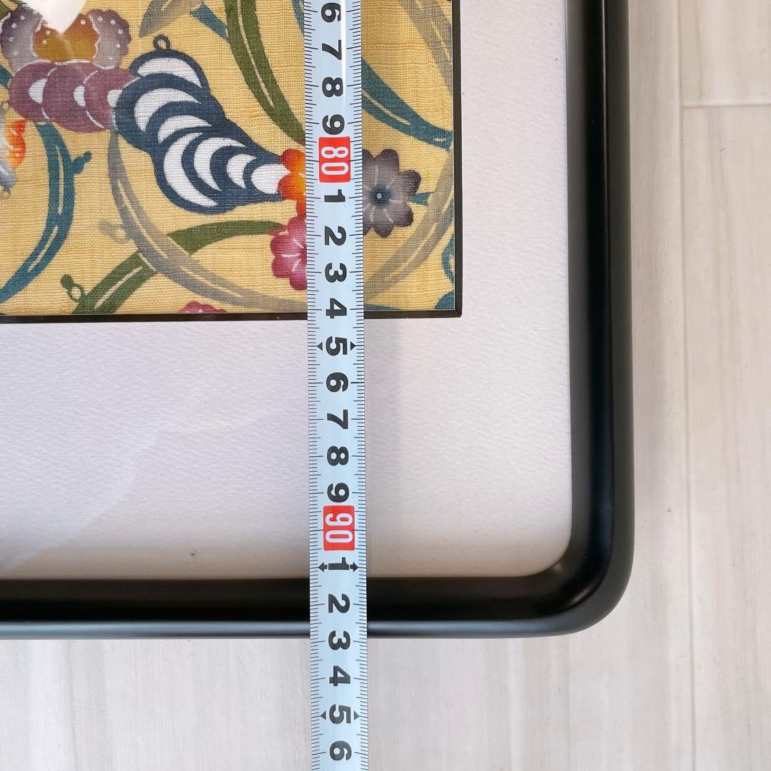 琉球紅型 びんがた 草花 額入り 城間栄順 沖縄 染物 伝統工芸 インテリア