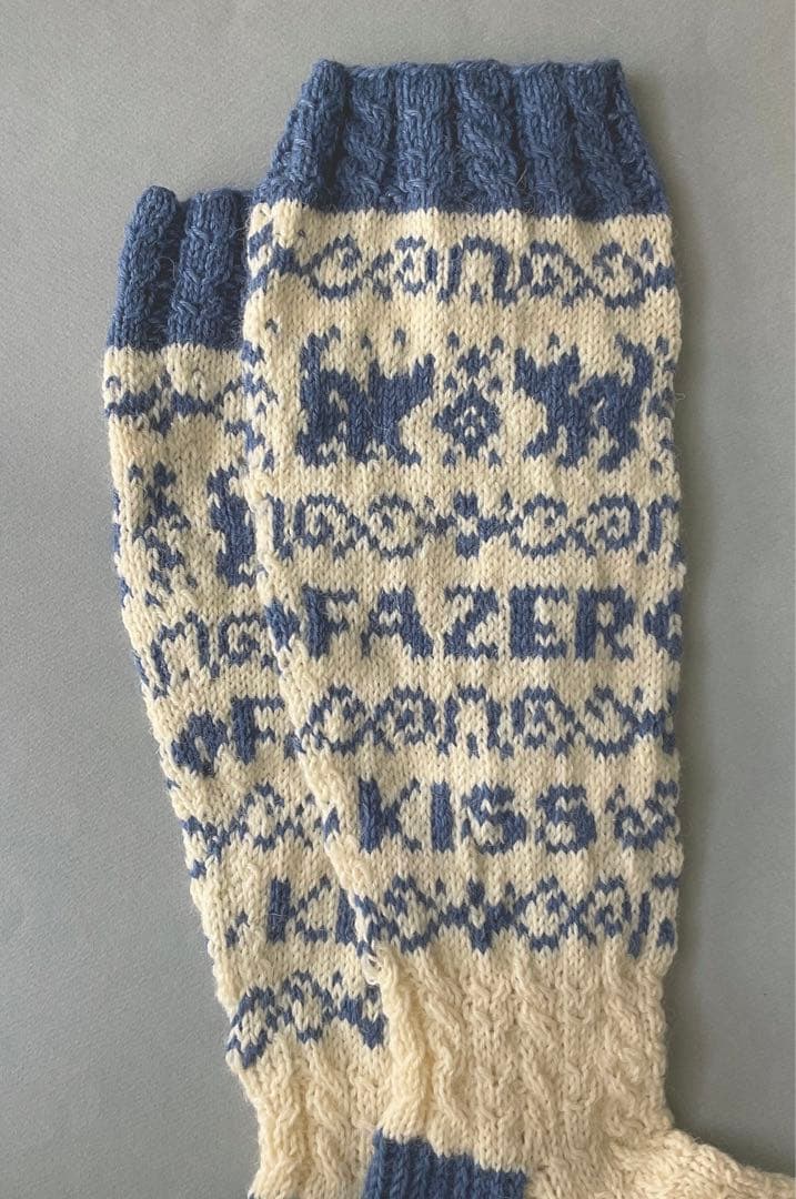 Fazer X Novita ウールソックス ♡ 手編み靴下