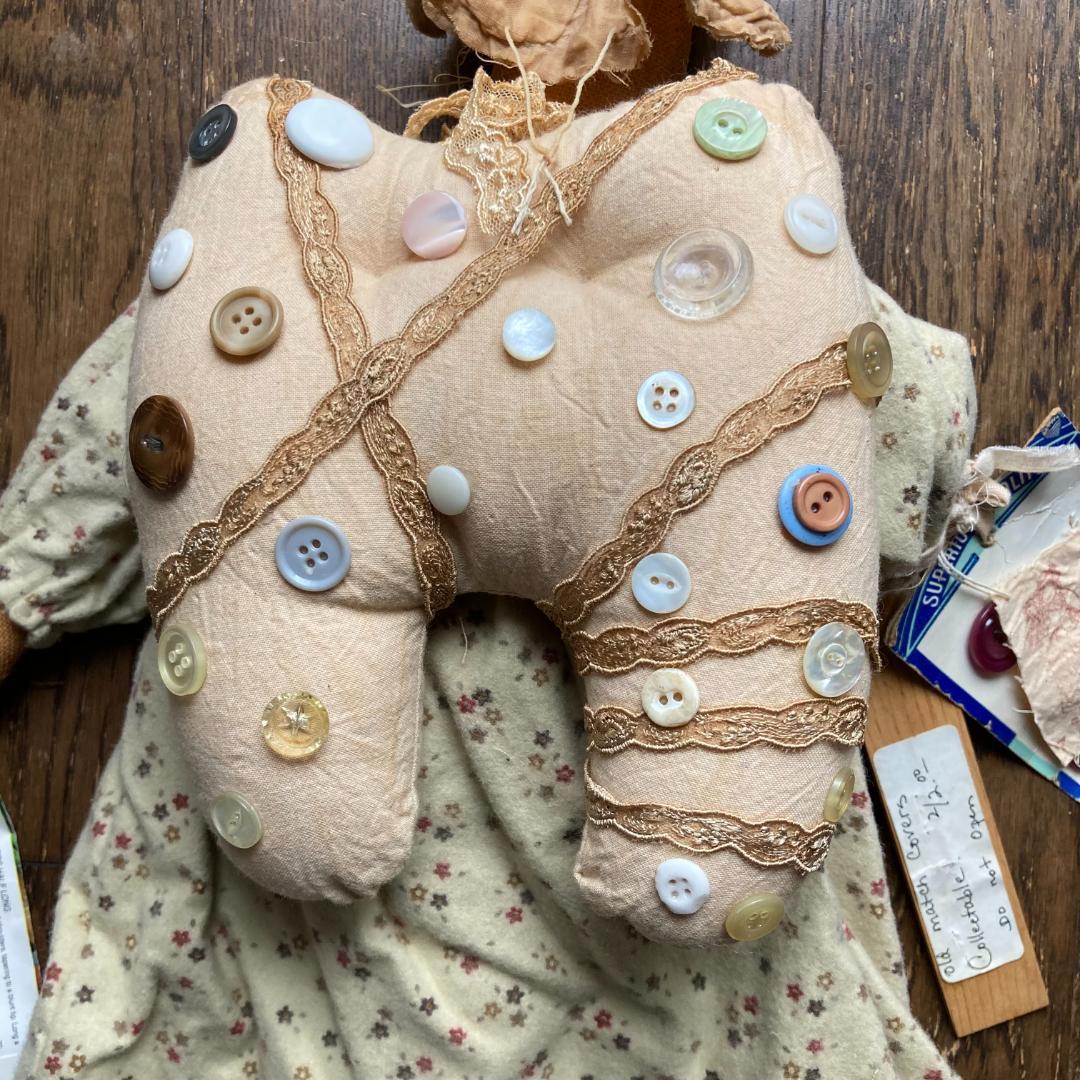 毛塚千代さん 体長45cm ヴィンテージ ウサギ ドール 人形 ハンドメイド