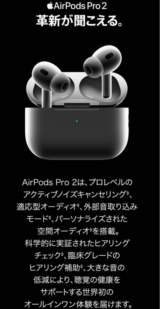 美品❗️AirPods Pro (第2世代) USB-C充電ケース付き