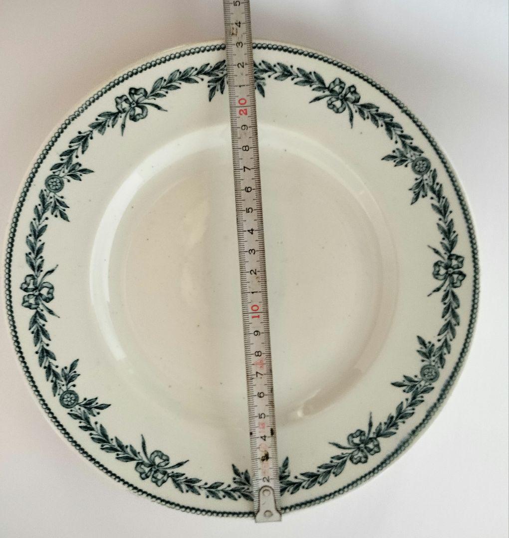 ムーランデルー 　プレート　23センチ　　アンティーク　フランス