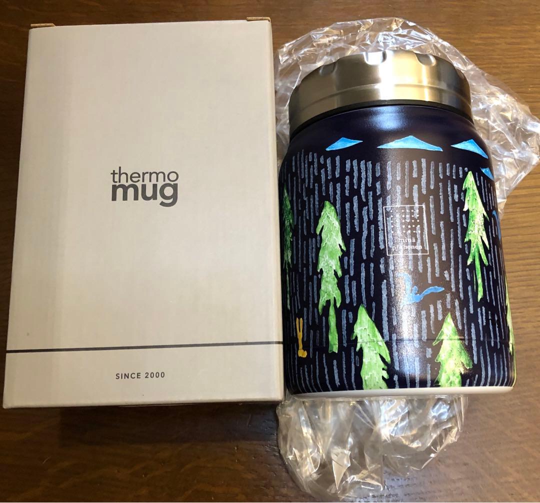 最終値下げ ミナペルホネン サーモス Thermos one day ネイビー