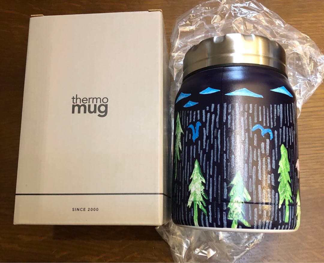 最終値下げ ミナペルホネン サーモス Thermos one day ネイビー