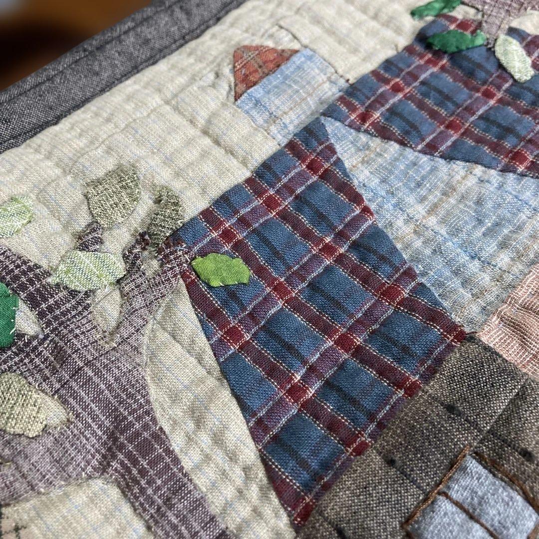 パッチワークキルト 大きめ ボストンバッグ