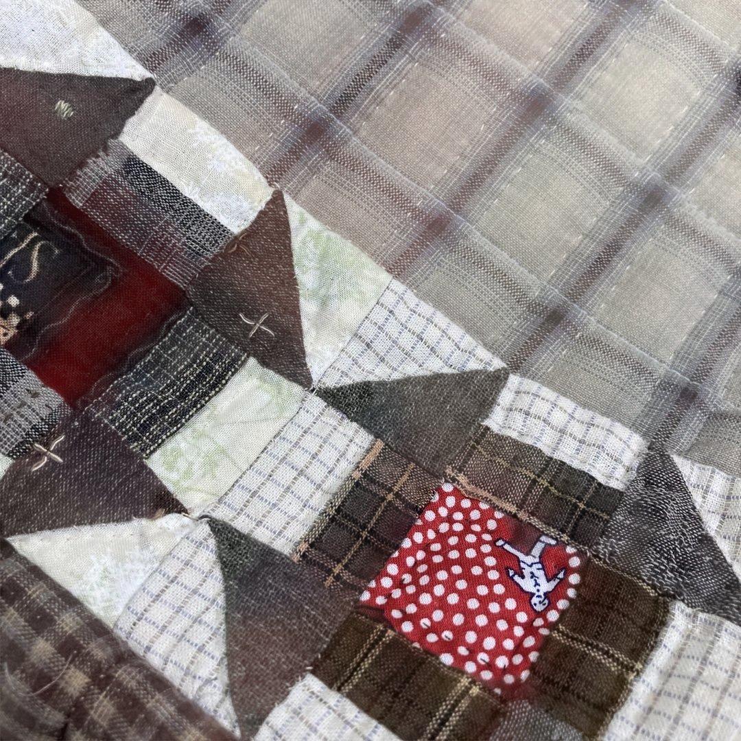 パッチワークキルト 大きめ ボストンバッグ