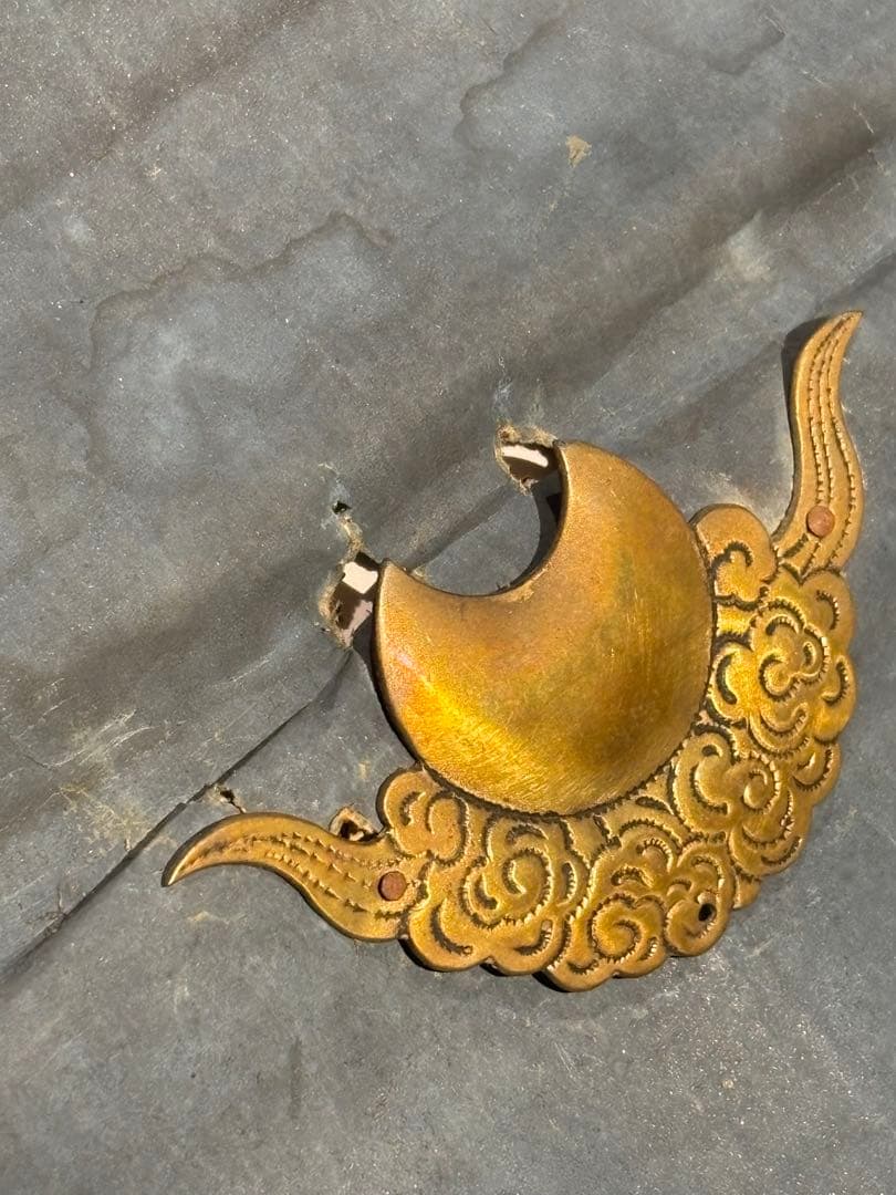 「歳徳神及び八将神図 日月飾り付」版彩色 1幅|陰陽道 牛頭天王 八将軍江戸時代