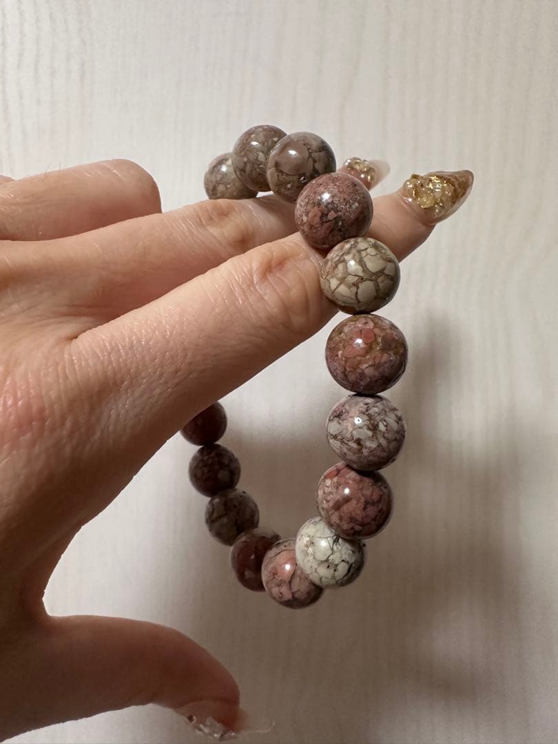 ［福袋］ブレスレット4点セット　爆裂アラシャン瑪瑙　フォシルコーラル　シャー太翠