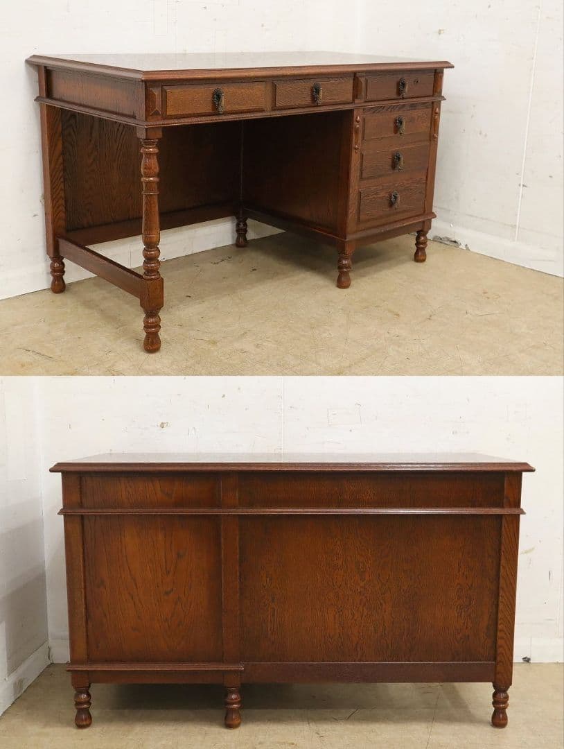 高級 三越家具【ブルージュ】デスク・書斎机・オーク材・ＩDC大塚家具