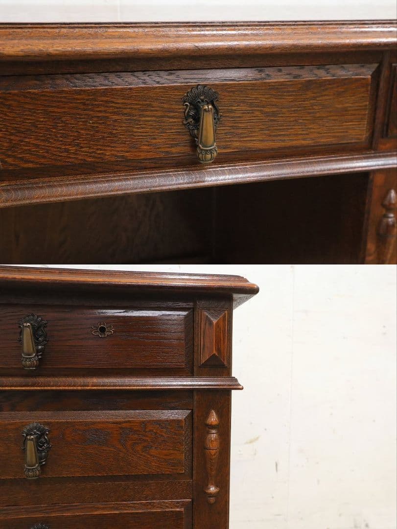 高級 三越家具【ブルージュ】デスク・書斎机・オーク材・ＩDC大塚家具