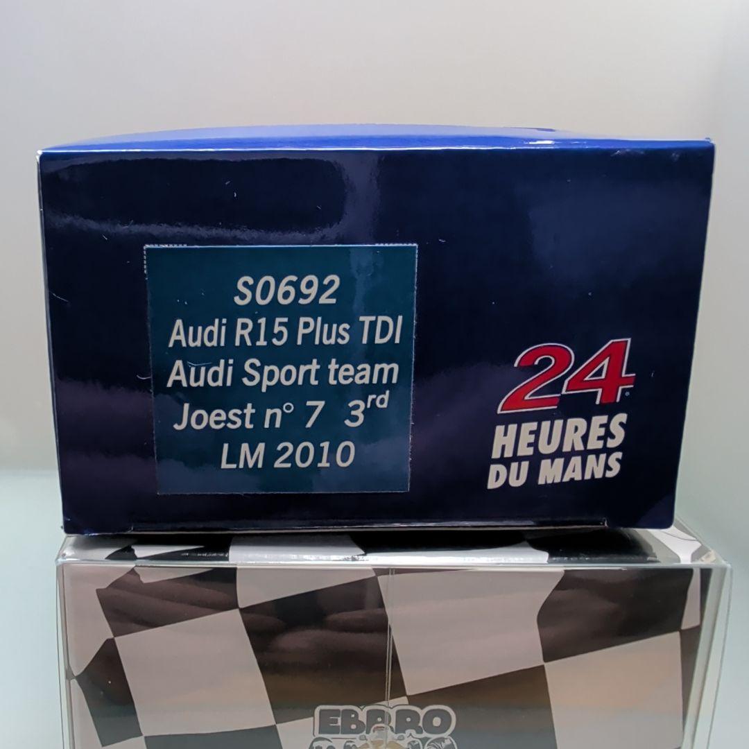 1/43スパーク Audi R15 Plus Joest 3th LM 2010