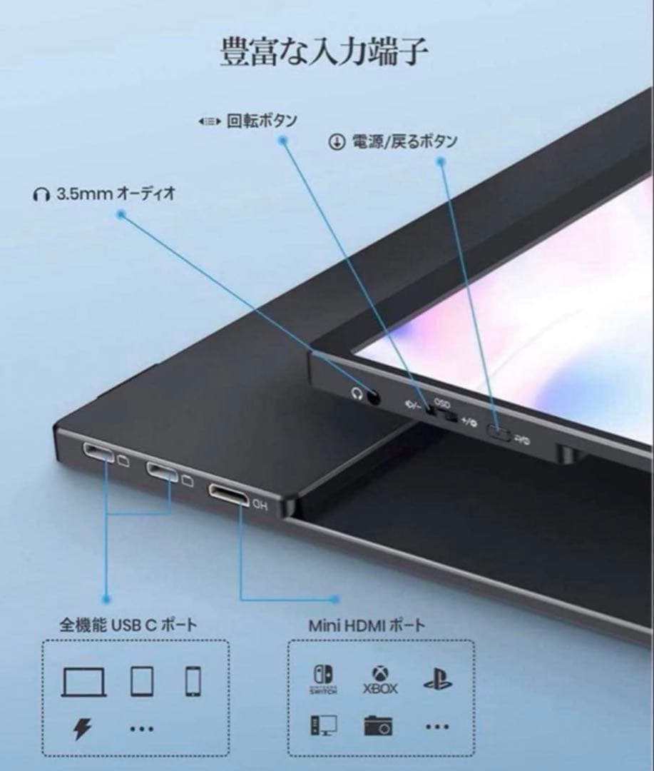 新品 未使用品 13.3インチ フルHD モバイルモニター