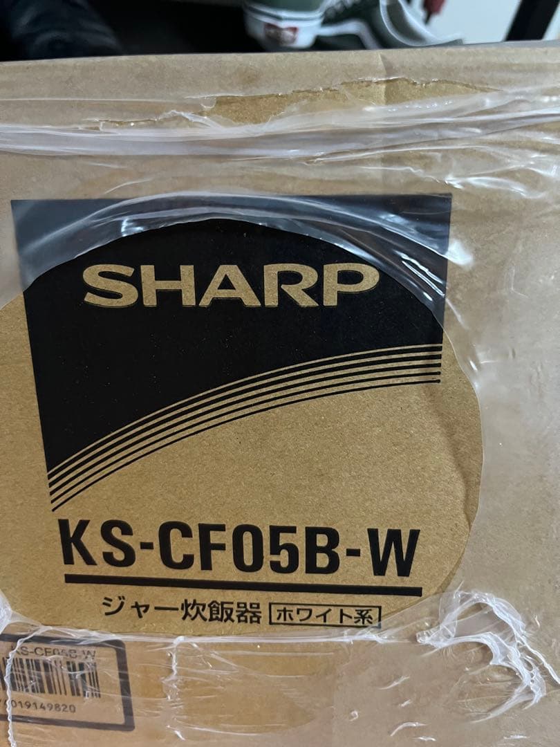 【新品】SHARP 炊飯器 KS-CF05B-W 3合 ホワイト