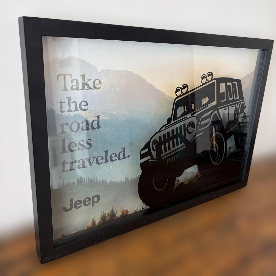 Jeep アートプリント 黒フレーム