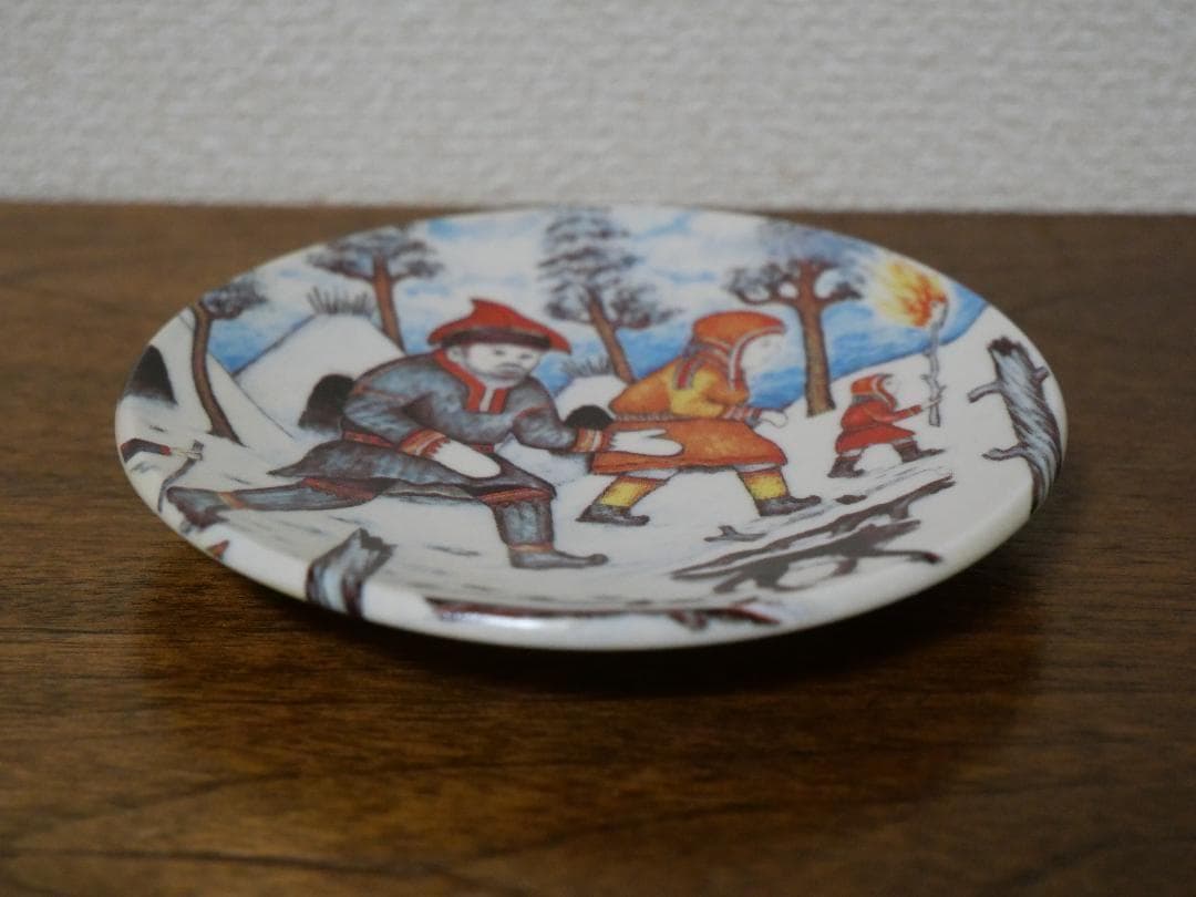 ★ SALE ★ アラビア ラップランド サーミ族のプレート 4枚セット