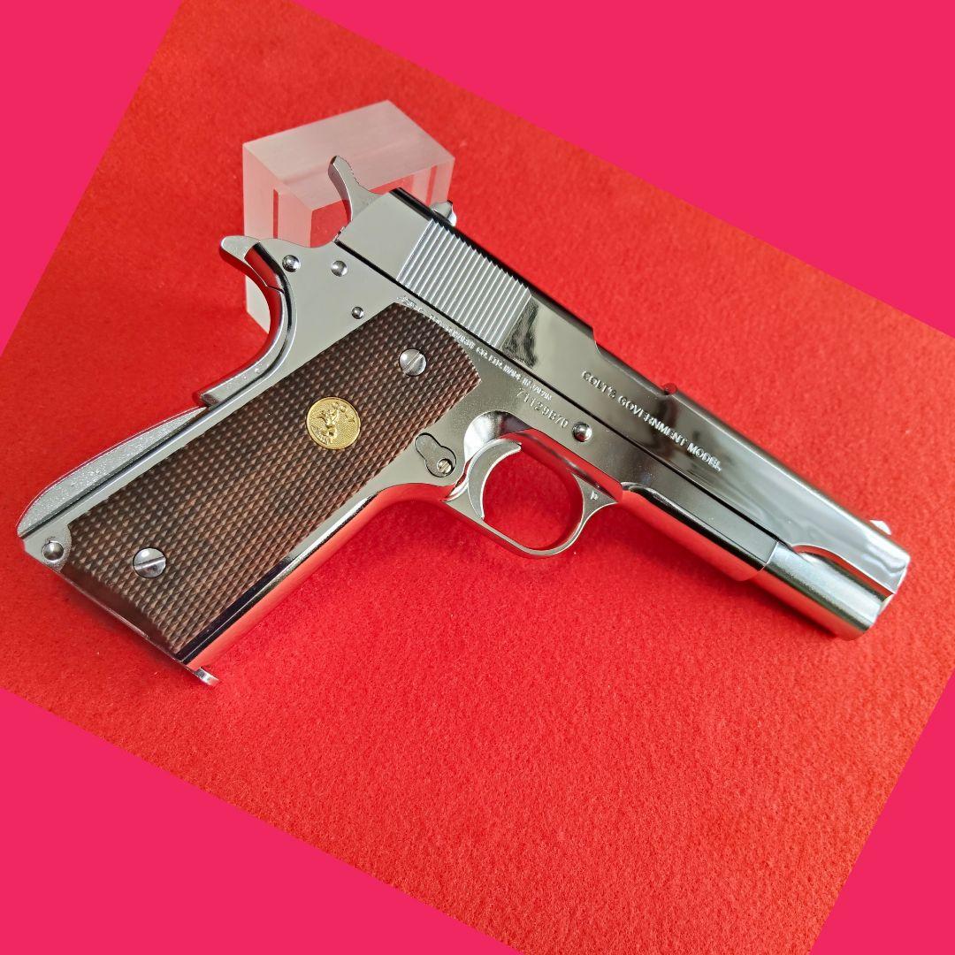【美品】東京マルイ　コルトガバメント　ニッケルフィニッシュ　ガスブローバック