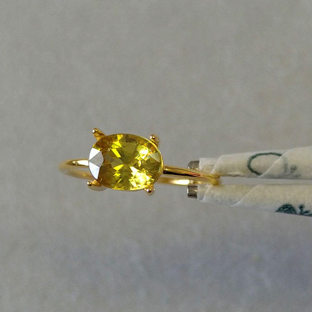 no.599✺スフェーン•マダガスカル産　♢リングsilver925•18kgp