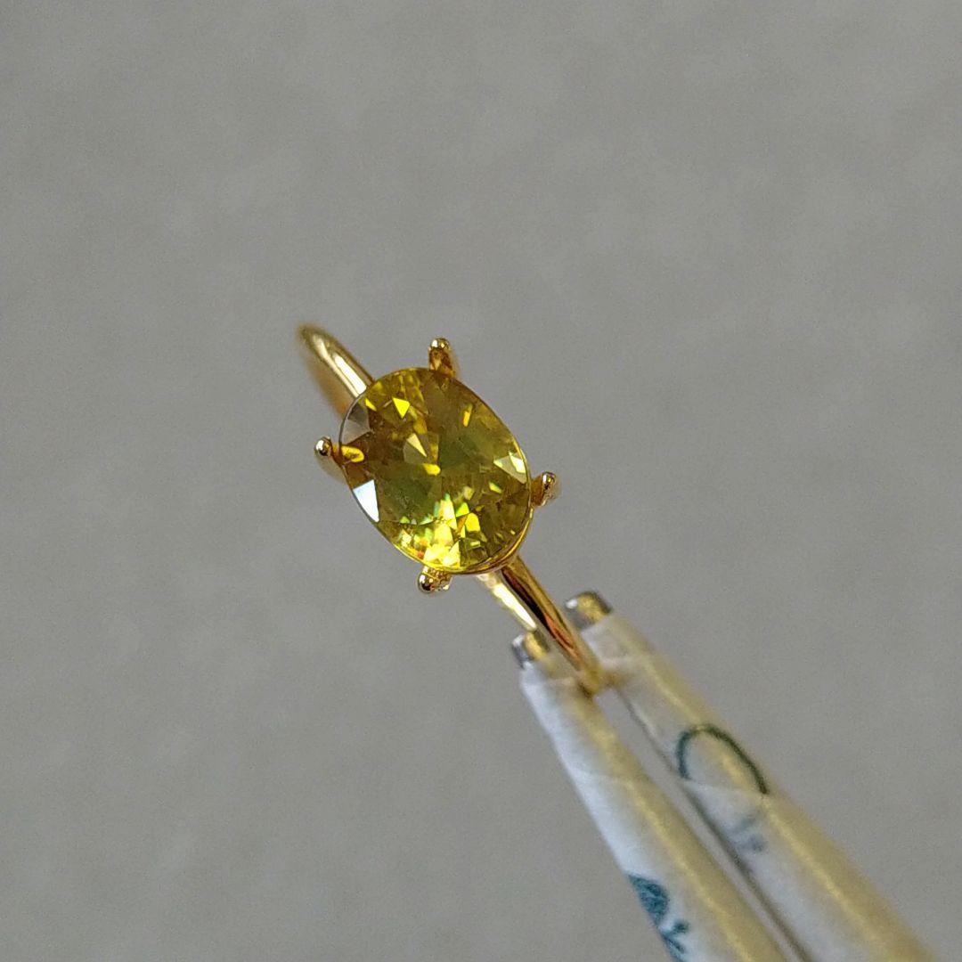 no.599✺スフェーン•マダガスカル産　♢リングsilver925•18kgp