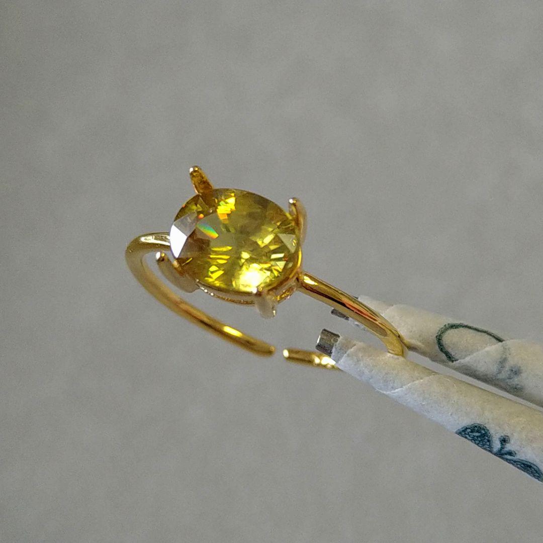 no.599✺スフェーン•マダガスカル産　♢リングsilver925•18kgp