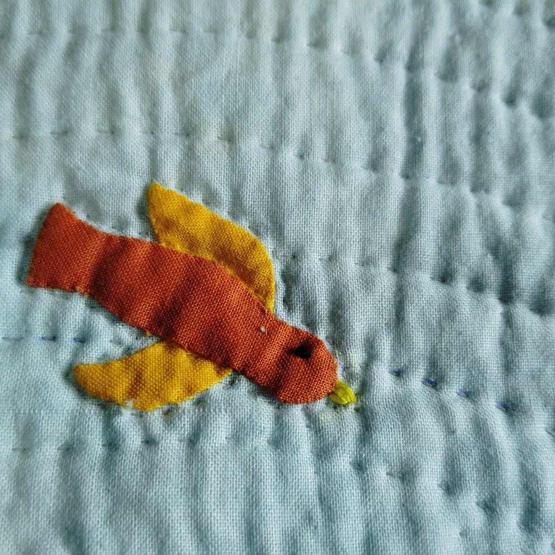 ハウスのパッチワークタペストリー【85】