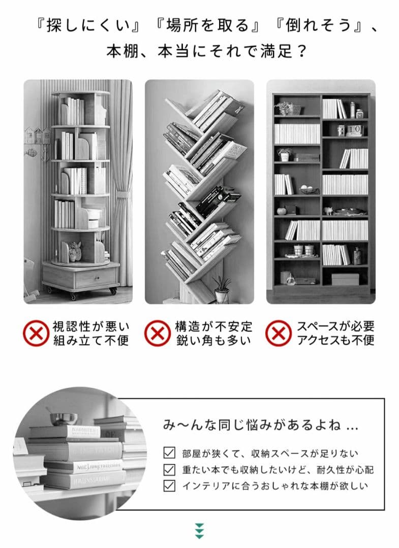 回転式本棚　絵本　マガジンラック　五段　アクリル　大容量