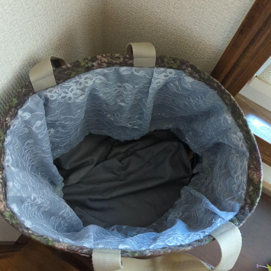 ハンドメイド1点物巾着ドッキングバッグ